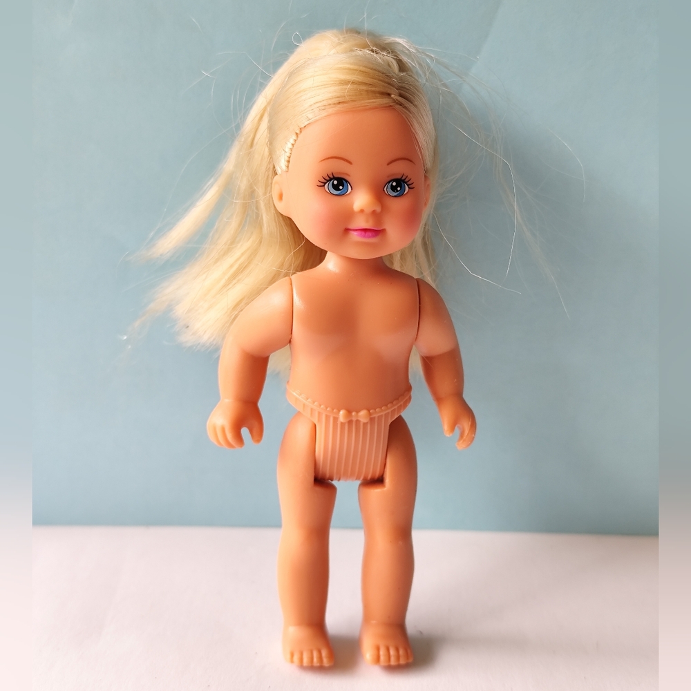 4/$20💥Steffi Love Little Sister Evi Doll Blonde 4.5” Simba